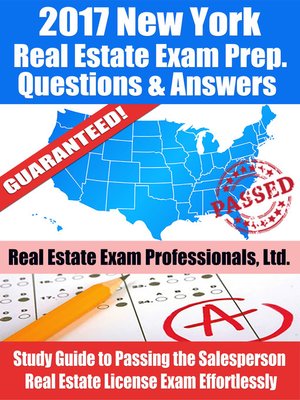 cover image of 2017 New York Real Estate Exam Prep Questions, Answers & Explanations